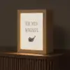Vlees - Minimalistisch - Beige - Quote Light Box met kabel (Tafellamp) klein -z3d_website