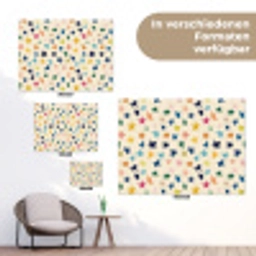 Patroon - Sterren - Kleurrijk tuinposter los doek klein 239 -Xsfeer9_DE