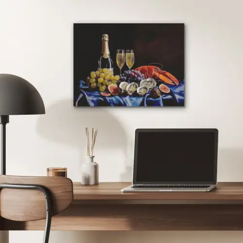 Champagne - Luxe - Oesters PET vilt klein -sfeer5