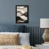 Golven - Abstract - Beige fotolijst zwart zonder passe partout klein -sfeer3