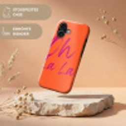 Oh la la - Oranje - Roze - Grafisch Toughcase MagSafe Apple iPhone 17 klein -USP_RandenV_DE