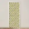 Schaak - Patroon - Groen deurposter klein 289 -3d_beige
