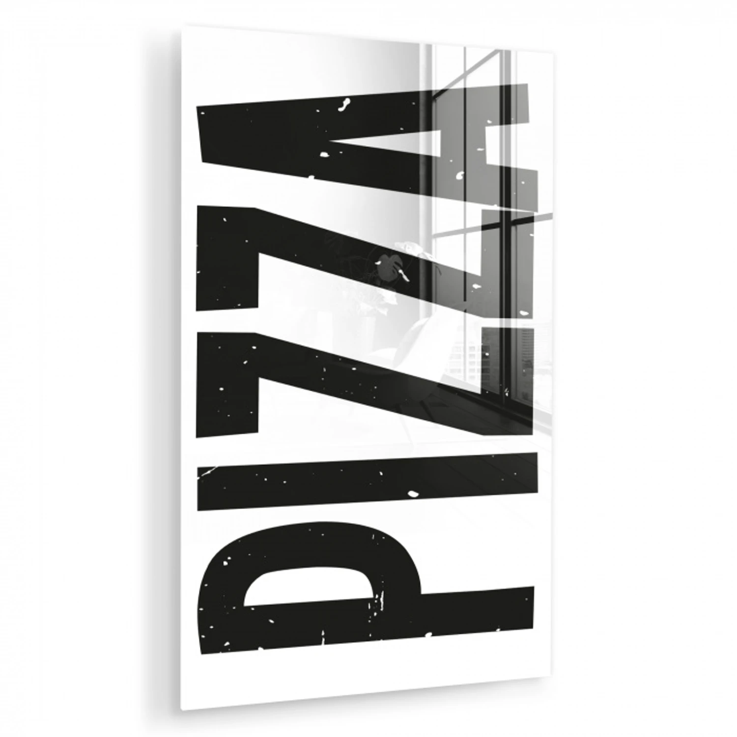 Pizza - Japandi - Decoratie - Vintage plexiglas 5mm klein -zzzproduct_nieuw
