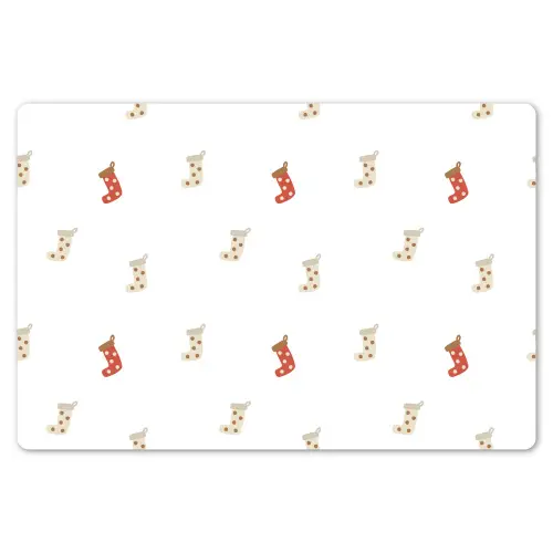 Illustratie - Kerstsokken - Wit Placemat vinyl groot 368 -zzsfeer1_Kitchenyeah-website