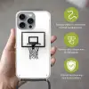 Basketbalbord - Minimalistisch - Zwart Hoesje iPhone 16 Pro Max met koord klein -sfeer2_NL