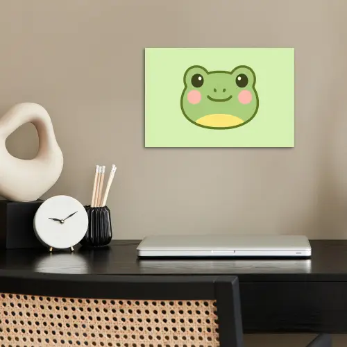 Kikker - Groen - Vriendelijkheid poster papier klein -sfeer1