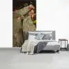 Meisje in witte kimono - Schilderij van George Hendrik Breitner fotobehang vinyl groot -slaapkamer