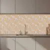 Paisleymotief - Wit - Bloemen - Geel keuken achterwand 2 middel 871 zz_3dshopping