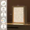 Minimalistisch - Patroon - Terracotta Light Box met kabel (Tafellamp) klein 925 -USP_NL