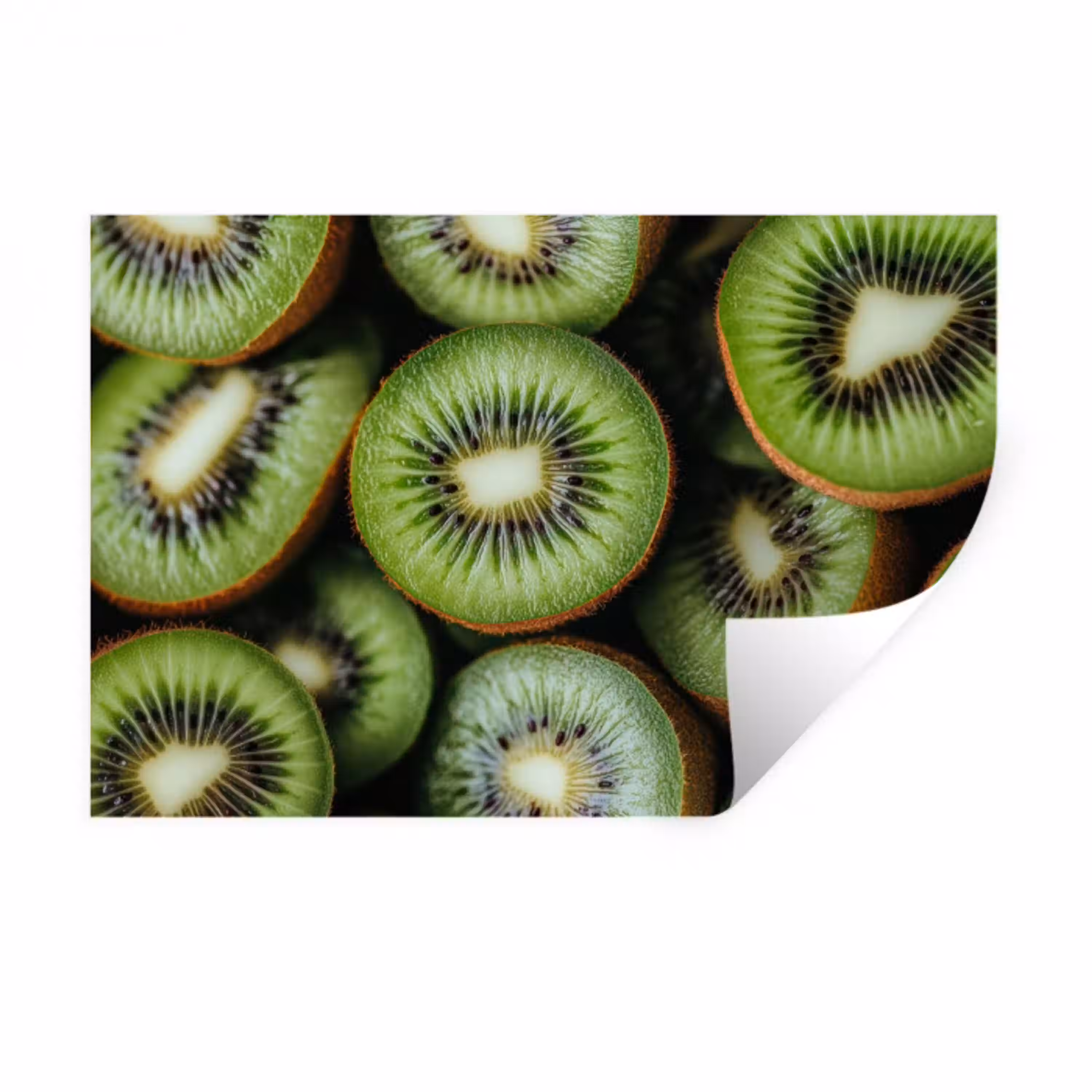 Kiwi - Fruit - Groen Muursticker klein -3d