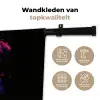 Puck - Hond - Verf - Kleuren Wandkleed katoen klein -sfeer2