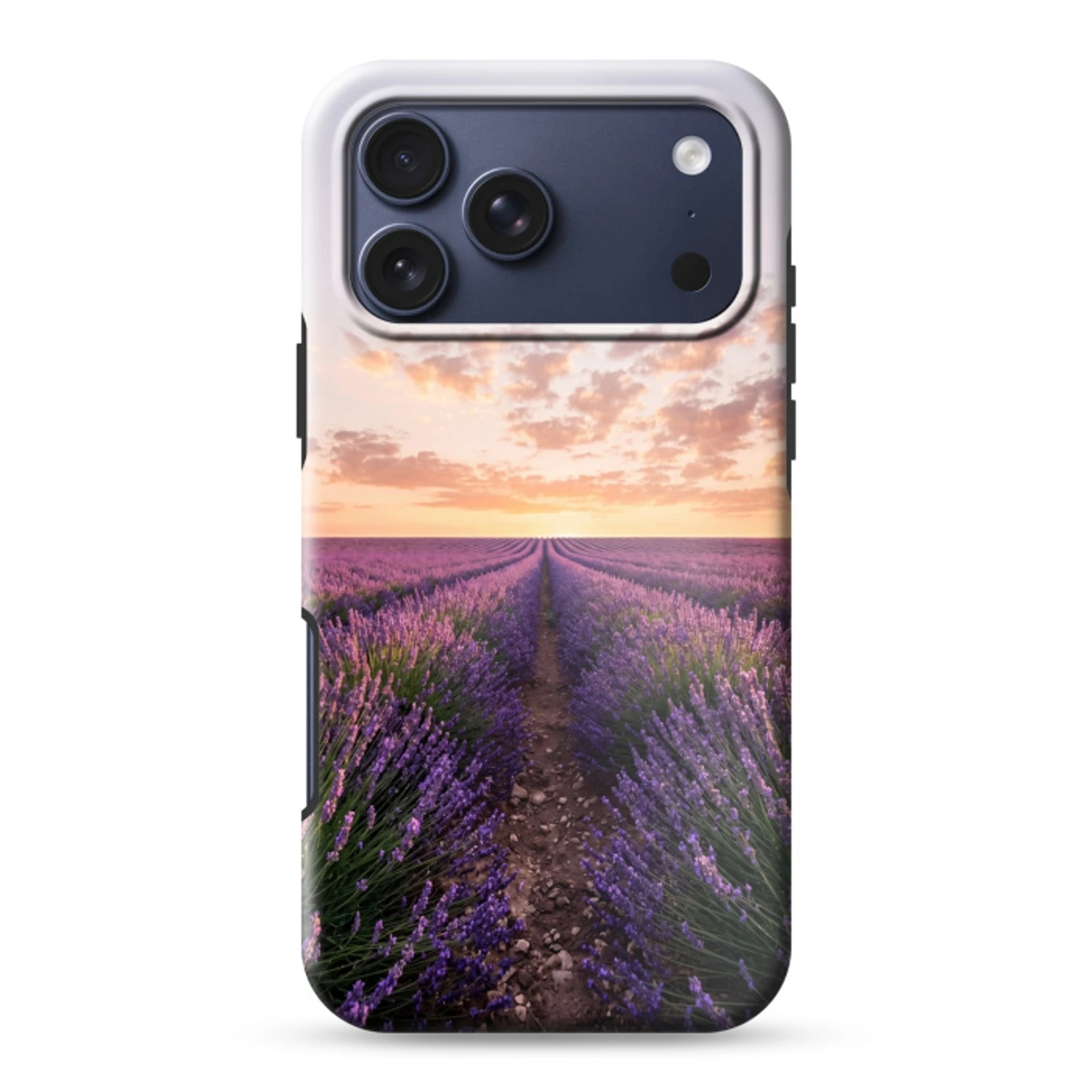 Landschap - Lavendelveld - Paars Toughcase MagSafe Apple iPhone 17 Pro Max klein -3d