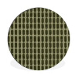 Ritmisch - Effect - Groen Wandcirkel aluminium klein 190 -3d