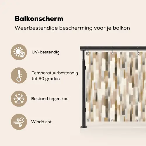 Abstract - Patroon - Kwaststreken Balkonbeschermer Duitsland klein 596 -specs_NL