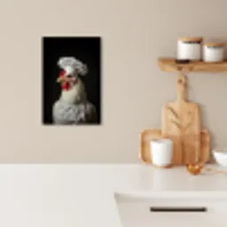 Kok - Rood - Kip KitchenYeah - Keuken - Canvas klein -sfeer1