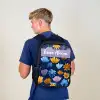 Bloemen - Patroon - Blauw Rugzak - Zwart middel -sfeer8