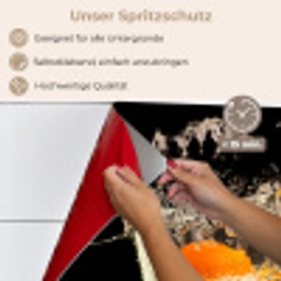 Sinaasappel - Stilleven - Water - Zwart - Fruit keuken achterwand spatscherm klein -spatscherm_DE