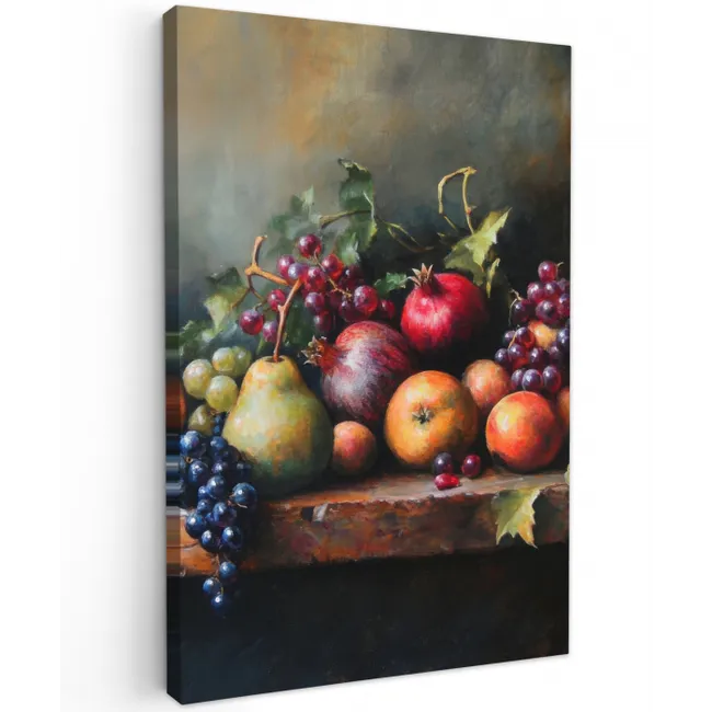 Rustiek - Stilleven - Fruit Tuinposter op houten frame 2 cm dik klein -3d