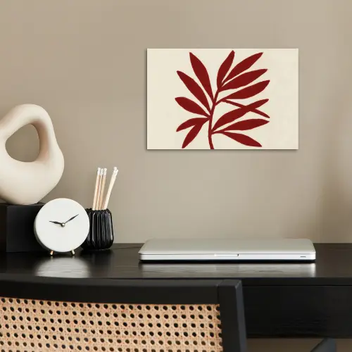 Tak - Bladeren - Rood poster papier klein -sfeer1