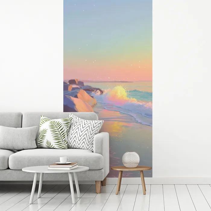 Zomerlicht - Strand - Fonkelende accenten fotobehang vinyl groot -woonkamer