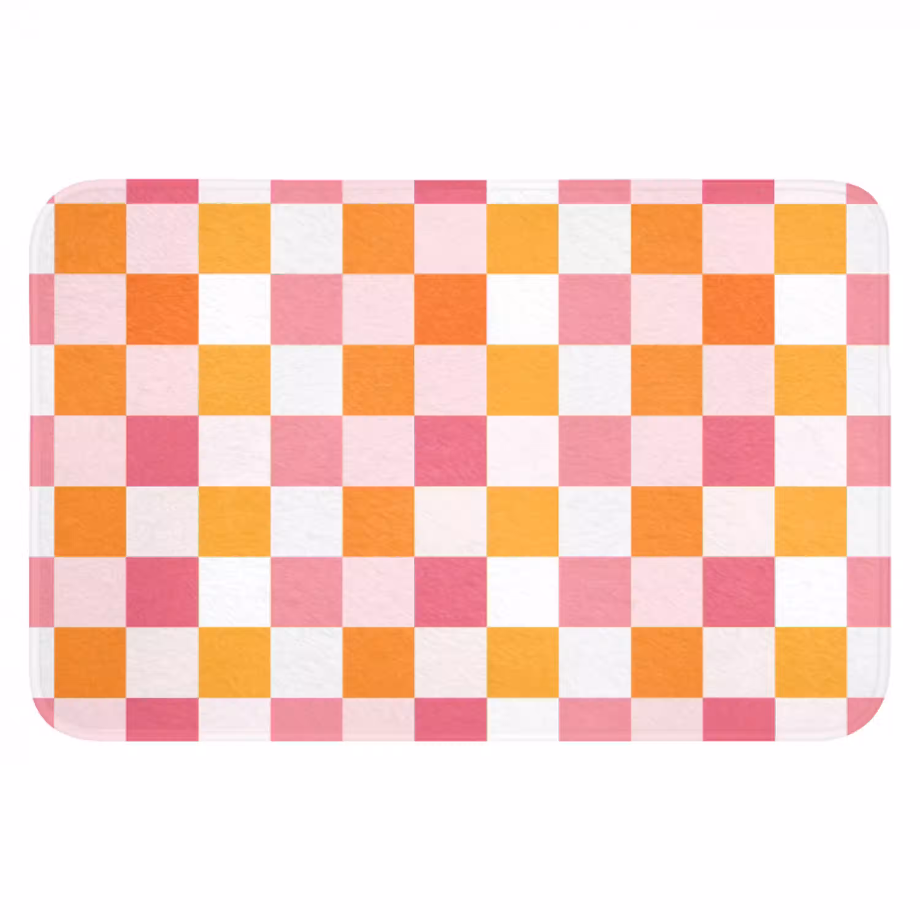 Patroon - Vierkant - Roze Badmat klein 997 -3d