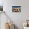 Schotse Hooglander - Koeienkop - Landschap - Natuur - Koe tuinposter los doek klein -sfeer8