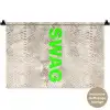 Slangenprint - SWAG - Neon - Groen Wandkleed katoen klein -t3d_DE