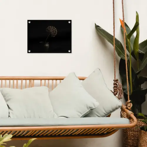 Bol - Gedroogd - Vaas - Zwart tuinposter los doek klein -sfeer7