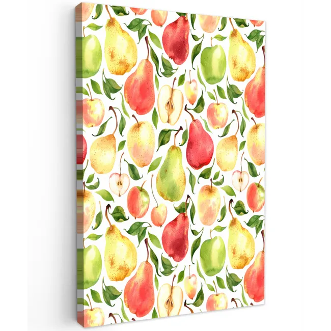 Schilder - Appels - Peren Tuinposter op houten frame 2 cm dik klein 841 -3d