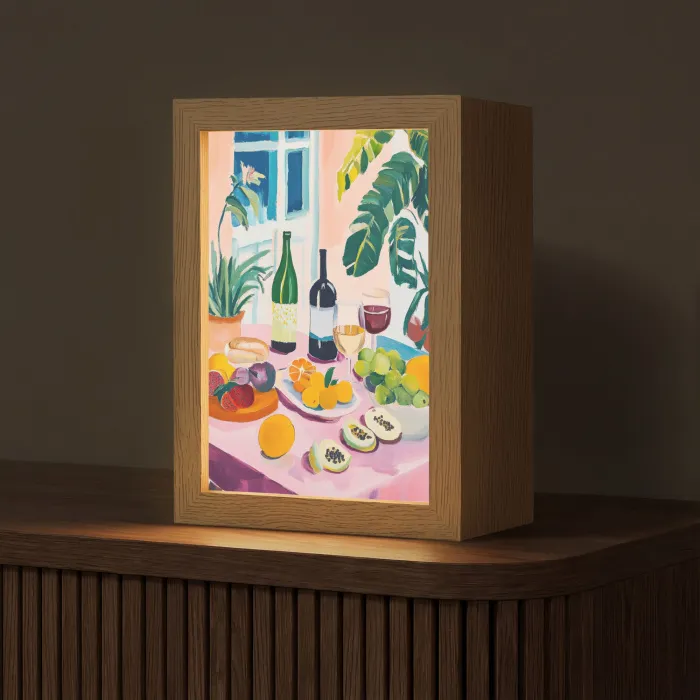 Tafel - Wijn - Fruit Light Box met kabel (Tafellamp) klein -z3d_website
