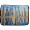 Skyline - Wolkenkrabbers - Water - Blauw laptophoes neopreen klein -zkaufland3dotto