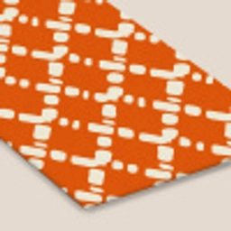 Oranje - Ruitpatroon - Wit fotolijst zwart zonder passe partout klein 224 -zsfeer6