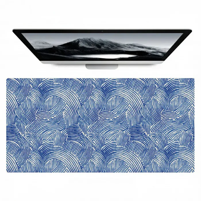 Modern - Abstract - Blauw Muismat XXL klein 681 -zzz3d