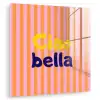 Verticaal - Strepen - Oranje - Ciao bella plexiglas 5mm klein -zzzproduct_nieuw