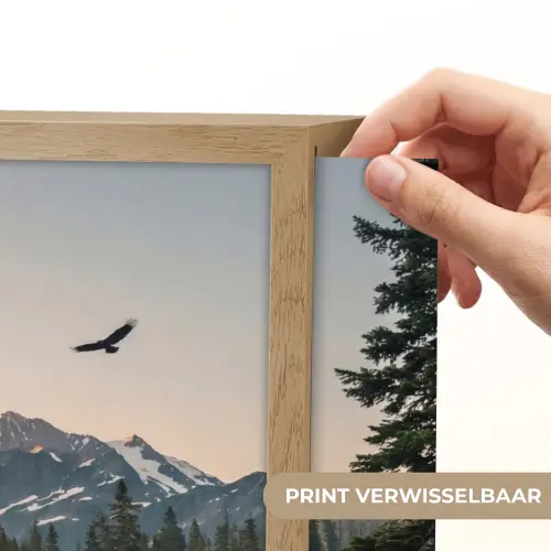 Bergen - Water - Bomen Light Box met batterij (Wandlamp) middel -USP_websiteprintNL