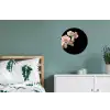 Orchidee - Bloemen - Roze - Stilleven - Flora Wandcirkel aluminium klein -slaapkamer