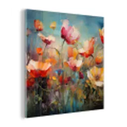 Bloemen - Watercolor - Kunst - Botanisch - Natuur plexiglas 5mm klein -z3d