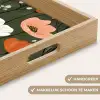 Bloemen - Illustratie - Groen Dienblad Rechthoek middel -USP_HandgreepNL