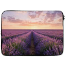Landschap - Lavendelveld - Paars laptophoes neopreen klein -zkaufland3dotto