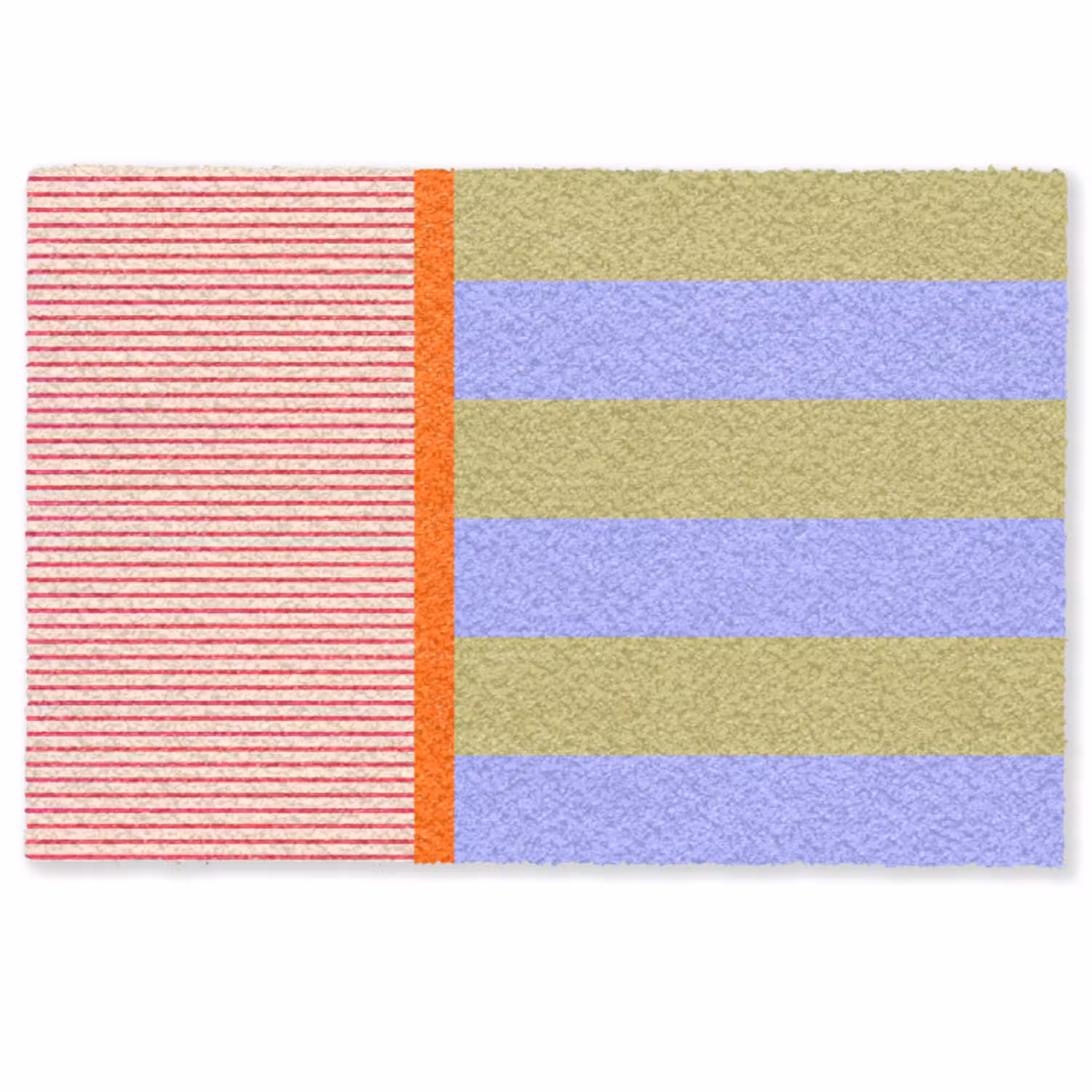 Abstract - Geometrie - Strepen - Blokken - Rood Deurmat klein -zkaufland3d
