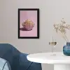 Noodles - Edelstenen - Stokjes - Roze fotolijst zwart zonder passe partout klein -sfeer4