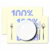 100% that bitch - Blauw - Wit Placemat vinyl groot -zzsfeer2_Kitchenyeah-website