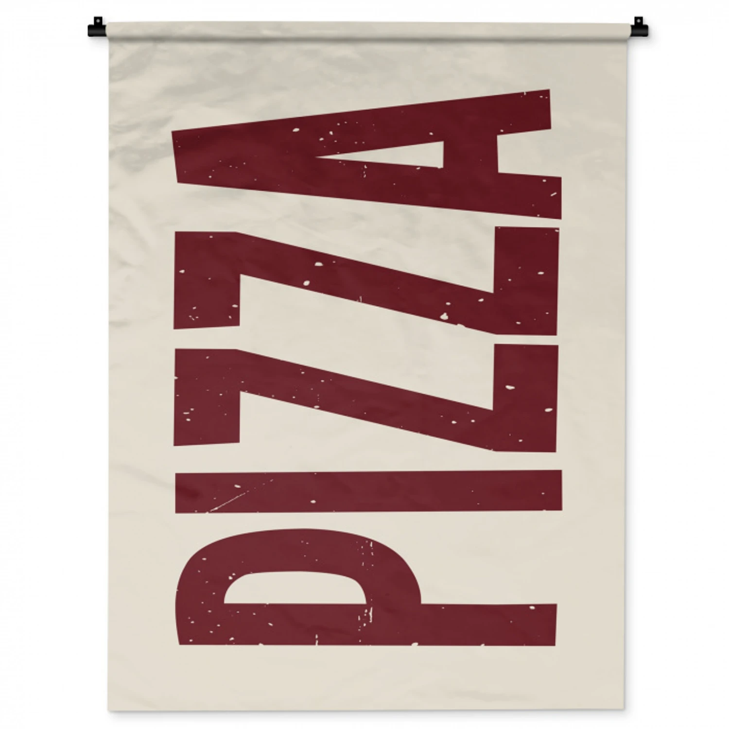 Pizza - Vintage - Decoratie - Japandi Wandkleed katoen middel -zz3d
