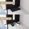 Zonnebril - Vrouw - Zwart - Wit Deurmat klein -voor-na_NL