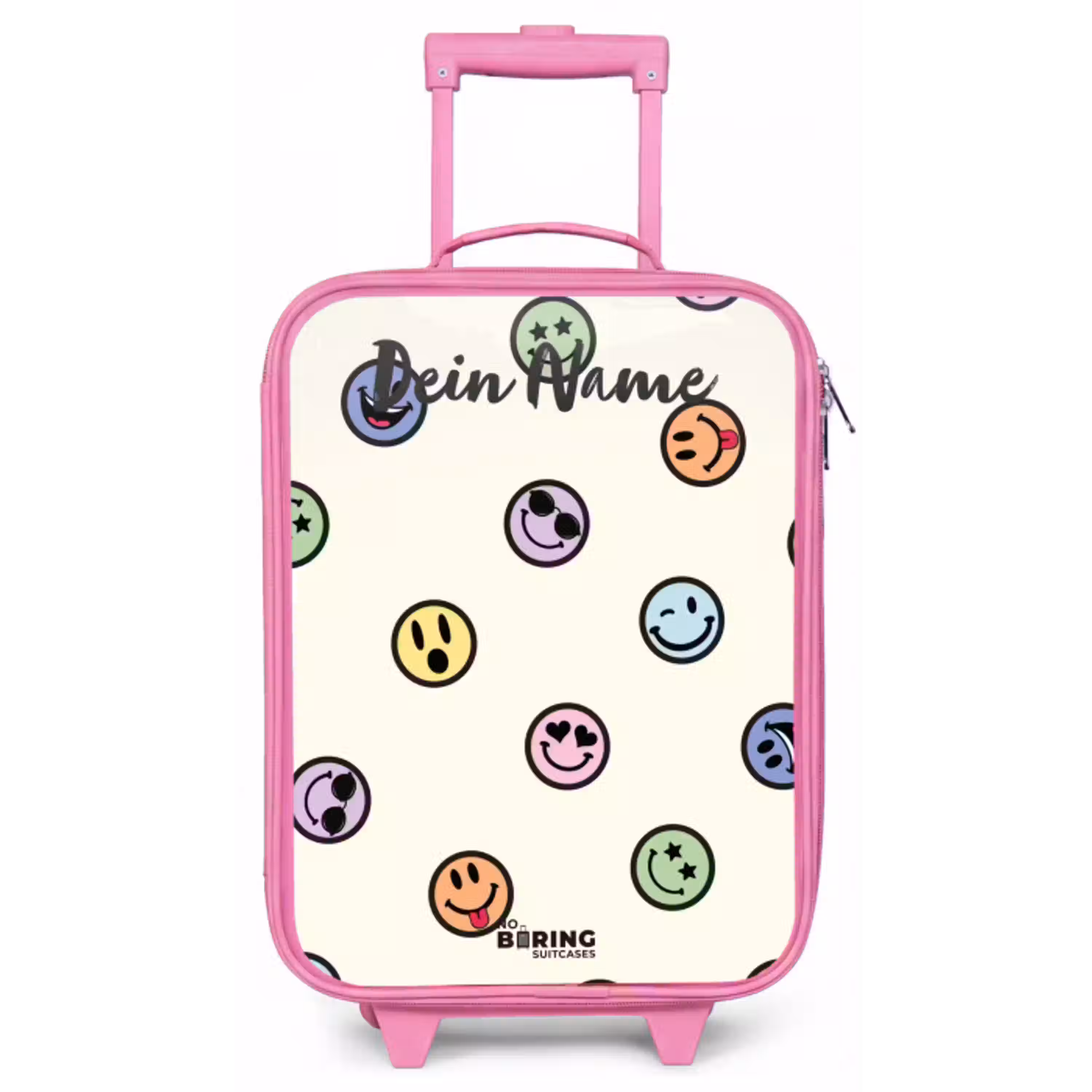 Speelse smiley-mix Kinderkoffer - Roze klein -zz3dotto