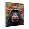 Chimpansee - Graffiti - Kleurrijk plexiglas 5mm klein -z3d