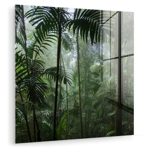 Regenwoud - Tropisch - Jungle - Bomen - Planten plexiglas 5mm klein -zzzproduct_nieuw