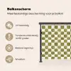 Schaak - Patroon - Groen Balkonbeschermer Duitsland klein 596 -specs_NL