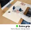 Walvissen - Spetters - Cirkel - Donkerblauw Muismat XXL klein -sfeer3