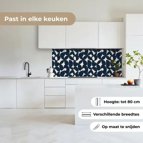 Modern - Geometrisch - Blauw keuken achterwand 2 middel 871 -sfeer4_NL